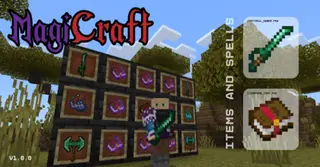 MagiCraft Addon (26.x, 1.21) – MCPE/Bedrock Spells & Magical Items Mod