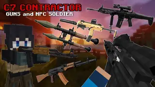 C7 Contractor Guns Addon (26.x, 1.21) – MCPE/Bedrock Mod
