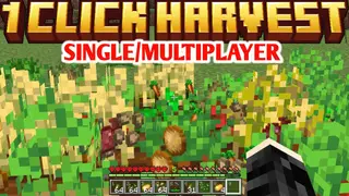 One Click Harvest Addon (26.x, 1.21) – MCPE/Bedrock Mod