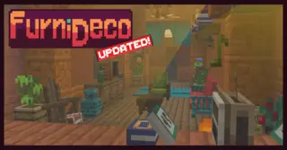 FurniDeco Addon (1.21, 1.20) – MCPE/Bedrock Mod