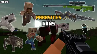 Error Parasites Modpack (1.21) – MCPE/Bedrock Parasite with Gun