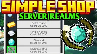 Simple Shop Addon (26.x, 1.21) – MCPE/Bedrock Multiplayer Economic Edition Mod