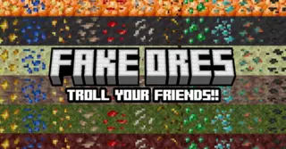 Fake Ores Addon (1.21, 1.20) – MCPE/Bedrock Mod