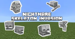 Nightmare Skeleton Invasion Addon (26.x, 1.21) – MCPE/Bedrock Mod