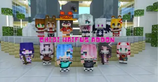Chibi Waifus Addon (1.21, 1.20) – MCPE/Bedrock Mod