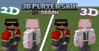 3D Player Skin Addon (1.21, 1.20) – MCPE/Bedrock Mod