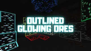 Outlined Glowing Ores Texture Pack (26.x, 1.21) – MCPE/Bedrock