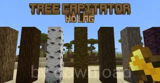 Tree Capitator No Lag Addon (1.21, 1.20) – MCPE/Bedrock Mod