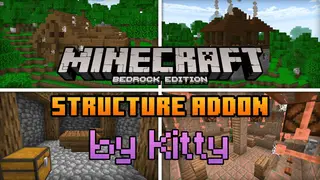 Kittys Builds: 375 Structures Addon (1.21, 1.20) – MCPE/Bedrock Mod