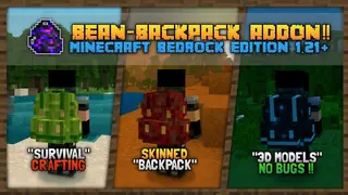 Bean Backpacks Addon (1.21, 1.20) – MCPE/Bedrock Mod
