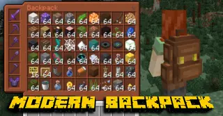 Modern Backpacks Addon (1.21, 1.20) – MCPE/Bedrock Mod