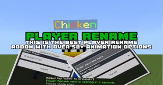 Player Rename Addon (1.21, 1.20) – MCPE/Bedrock Mod
