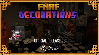 FNAF's Decorations Addon (1.21, 1.20) – MCPE/Bedrock Mod