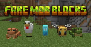 Fake Mob Blocks Addon (1.21, 1.20) – MCPE/Bedrock Script