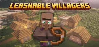 Leashable Villagers Addon (26.x, 1.21) – MCPE/Bedrock Mod