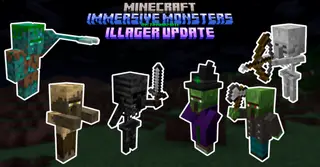 Immersive Monsters Illager Addon (26.x, 1.21) – MCPE/Bedrock Mod