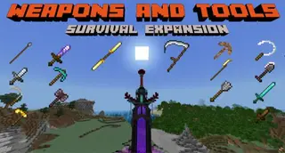 Weapons And Tools Survival Expansion Addon (1.21, 1.20) – More Sword Mod