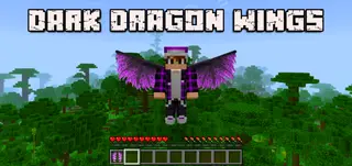 Dark Dragon Wings Addon (26.x, 1.21) – MCPE/Bedrock Mod