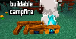 Buildable Campfire Addon (1.21, 1.20) – MCPE/Bedrock Mod