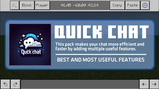 Quick Chat Texture Pack (26.x, 1.21) – MCPE/Bedrock