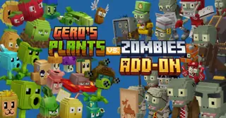 Gero's Plants VS Zombies Addon (1.21, 1.20) – MCPE/Bedrock Mod