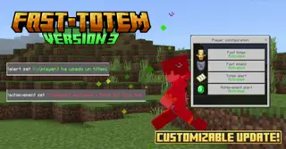 Fast Totem Addon (26.x, 1.21) – MCPE/Bedrock Mod