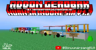 Gerobak Nuansa Indonesia Addon (26.x, 1.21) – MCPE/Bedrock Mod