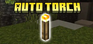 Auto Torch Addon (26.x, 1.21) – MCPE/Bedrock Mod