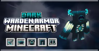 Dark Warden Armor Addon (26.x, 1.21) – MCPE/Bedrock Mod