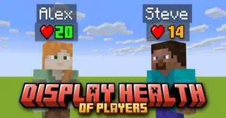 Display Player Health Addon (1.21, 1.20) – MCPE/Bedrock Script