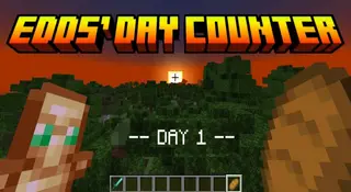 Edds' Day Counter Addon (26.x, 1.21) – MCPE/Bedrock Script
