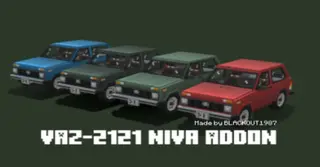 VAZ-2121 Niva Addon (1.21, 1.20) – MCPE/Bedrock Car Mod