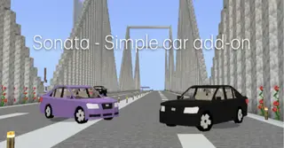 Hyundai Sonata Addon (26.x, 1.21) – MCPE/Bedrock Car Mod