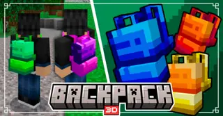 Backpack 3D Addon (1.21, 1.20) – MCPE/Bedrock Mod
