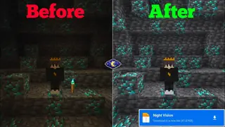 Cave Vision Texture Pack (26.x, 1.21) – MCPE/Bedrock Night Vision