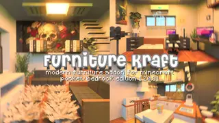 Furniture Kraft Addon (1.26+) – MCPE/Bedrock Functional Furniture Mod
