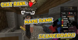 Chat Rank + Name Rank + Scoreboard Addon (1.21, 1.20) – MCPE/Bedrock Mod