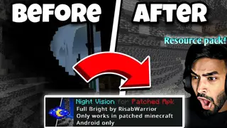 Night Vision Pack For Patched MCPE (1.26, 1.21)