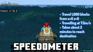 Speedometer Addon (1.20, 1.19) – MCPE/Bedrock Behavior Pack