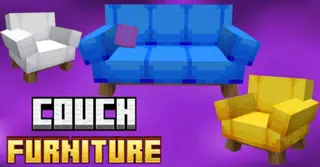 Sofa & Couch Furnitures Addon (1.20) – MCPE/Bedrock Mod
