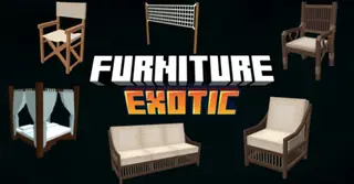 Exotic Furniture Addon (1.20) – MCPE/Bedrock Mod