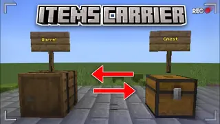 Items Carrier Addon (1.20) – MCPE/Bedrock Mod