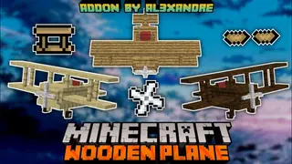 Wooden Plane Addon (1.20, 1.19) – MCPE/Bedrock Mod