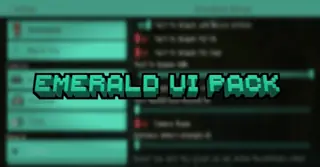 Emerald UI Pack (1.21, 1.20) – MCPE/Bedrock