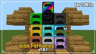 Iron Furnaces Addon (1.20) – MCPE/Bedrock Mod
