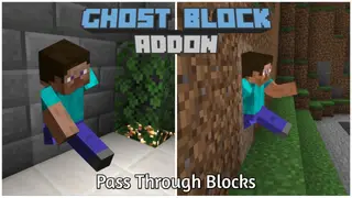 Ghost Block Addon (1.20, 1.19) – MCPE/Bedrock Pass Through Blocks Mod