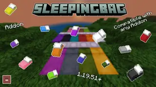 Sleeping Bag Addon (1.20, 1.19) – MCPE/Bedrock Mod