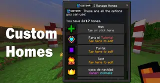 UAssist Homes Addon (1.20) – MCPE/Bedrock Custom Homes Mod