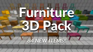 Furniture 3D Pack Addon (1.20, 1.19) – MCPE/Bedrock Mod