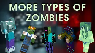 More Types of Zombies Addon (1.20) – MCPE/Bedrock Mod